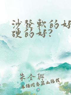 沙发软的好还是硬的好?