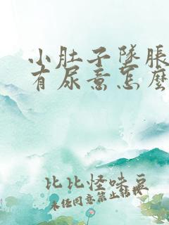 小肚子坠胀感总有尿意怎么回事