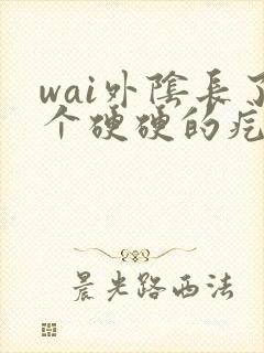 wai外阴长了个硬硬的疙瘩