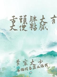 舌头胖大有齿痕大便粘腻