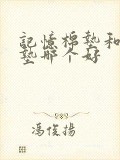 记忆棉垫和乳胶垫哪个好