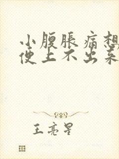 小腹胀痛想上大便上不出来