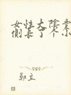 女性大阴囊唇内侧长了个小包