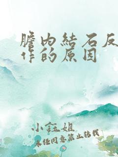 胆内结石反复发作的原因