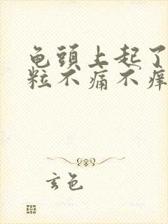 龟头上起了小颗粒不痛不痒