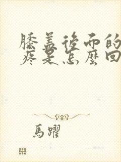 膝盖后面的腿弯疼是怎么回事