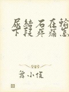 尿结石在输尿管下段疼痛怎么办