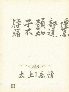 脖子颈部僵硬酸痛不知道怎么回事