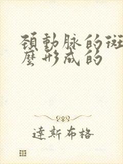 颈动脉的斑块怎么形成的