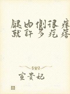 腿内侧很痒抓了就许多疙瘩