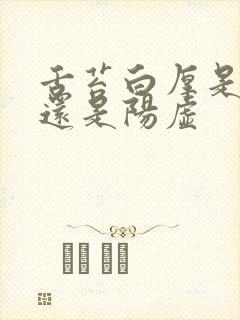 舌苔白厚是阴虚还是阳虚