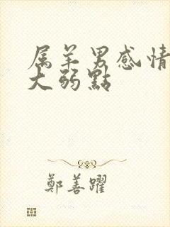 属羊男感情的最大弱点