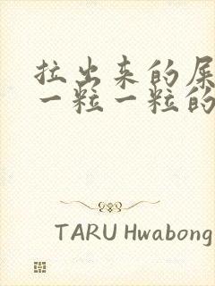 拉出来的屎很硬一粒一粒的