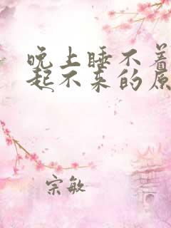 晚上睡不着早上起不来的原因