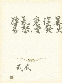 脾气变得暴躁,易怒,爱发火是什么原因