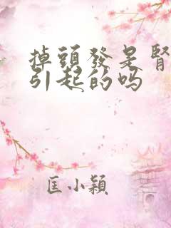 掉头发是肾不好引起的吗