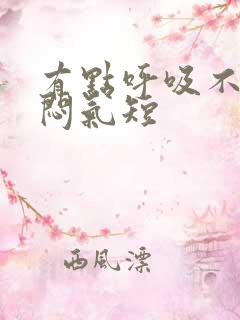 有点呼吸不畅胸闷气短