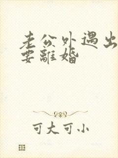 老公外遇出轨,要离婚