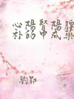 心阳肾阳脾阳同补的中成药