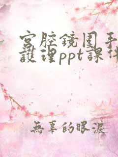 宫腔镜围手术期护理ppt课件