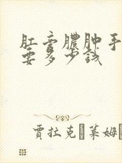 肛旁脓肿手术需要多少钱