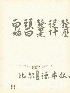 白头发从发梢开始白是什么原因