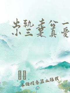 出轨老公一直说小三是真爱