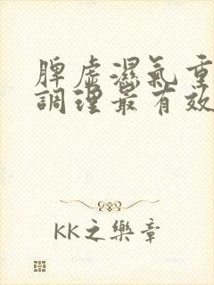 脾虚湿气重怎么调理最有效