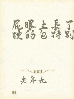 屁眼上长了个硬硬的包特别疼