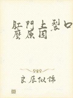 肛门上裂口是什么原因