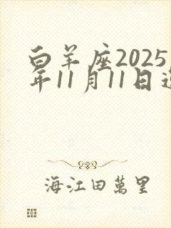 白羊座2025年11月11日运势