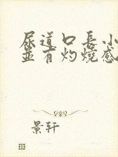 尿道口长小水泡并有灼烧感