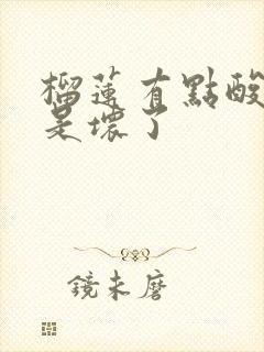 榴莲有点酸是不是坏了