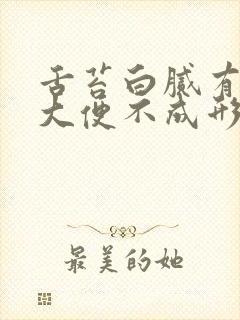 舌苔白腻有齿痕大便不成形