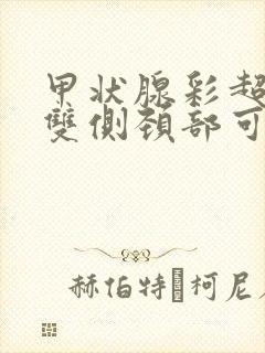 甲状腺彩超显示双侧颈部可见淋巴结