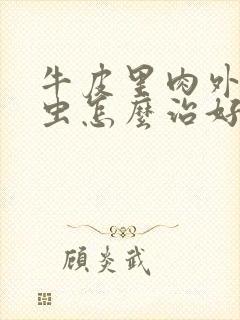 牛皮里肉外寄生虫怎么治好?