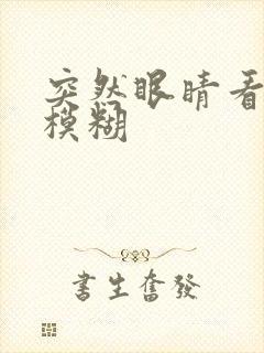 突然眼睛看东西模糊