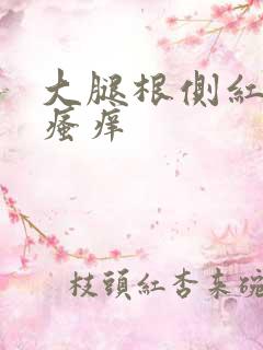 大腿根侧红疙瘩瘙痒