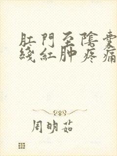 肛门至阴囊一条线红肿疼痛