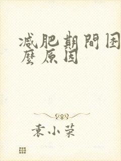 减肥期间困是什么原因