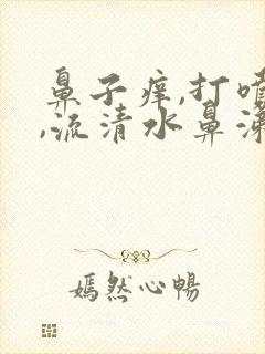 鼻子痒,打喷嚏,流清水鼻涕