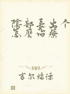 阴部长出个肉刺怎么治疗