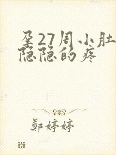 孕27周小肚子隐隐的疼