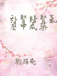 补肾精肾气吃什么中成药