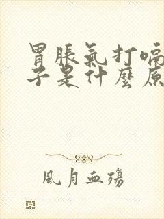 胃胀气打嗝拉肚子是什么原因引起的