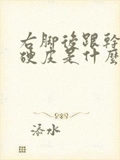 右脚后跟干裂起硬皮是什么原因怎么治