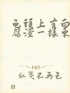 龟头上有白色豆腐渣一样东西