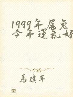 1999年属兔今年运气好不好
