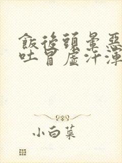 饭后头晕恶心想吐冒虚汗浑身无力