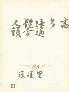 人体睡多高的枕头合适